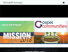 Tablet Screenshot of firstbaptistdurango.org